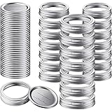 Canning Lids and Rings (52 Count, 26 Set), FGSAEOR 86mm WIDE Mouth Mason Jar Lids and Bands for Ball and Kerr Jars, Split-Typ