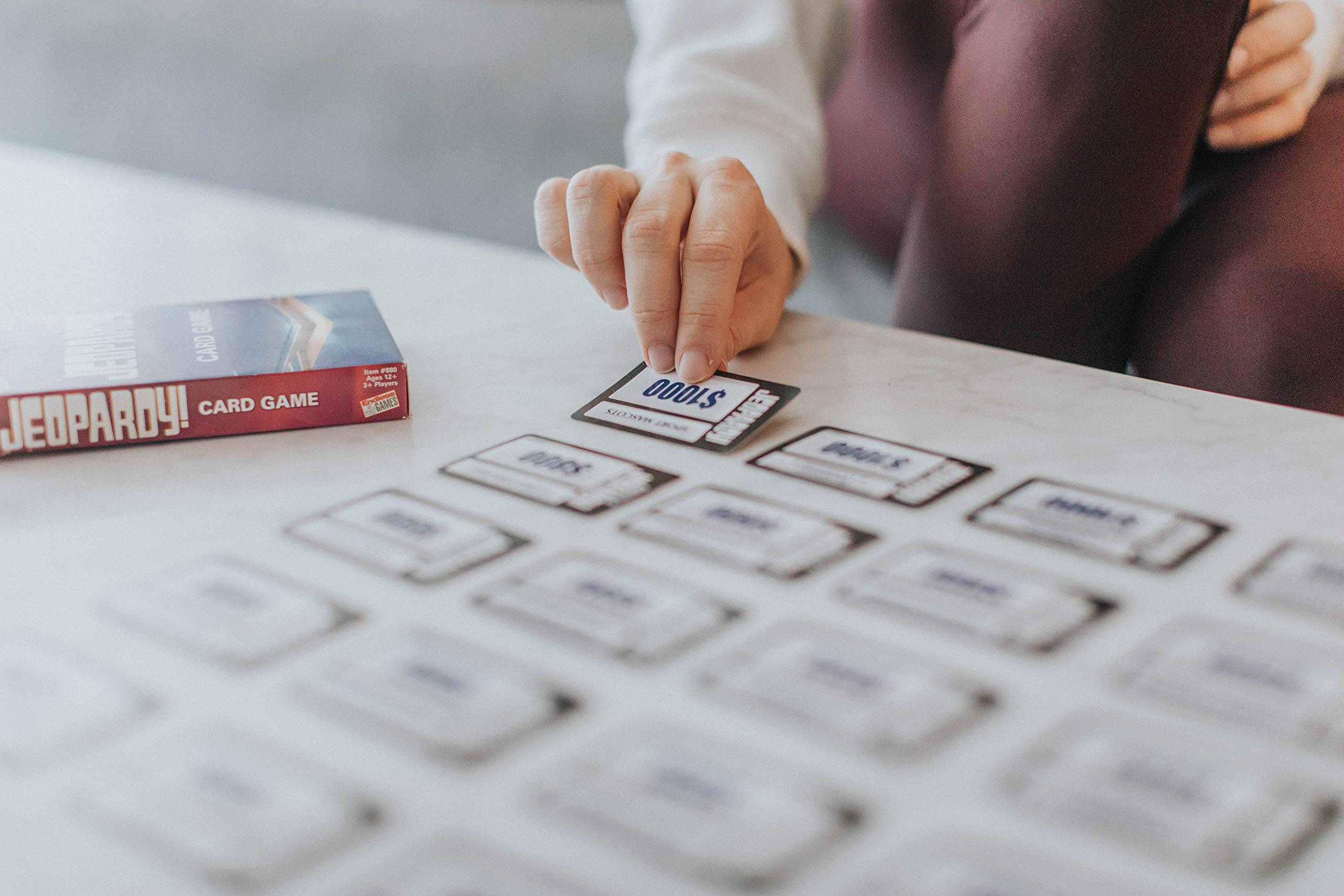 Jeopardy Card Game - Travel Sized Quiz Competition - Fast Paced Party Game