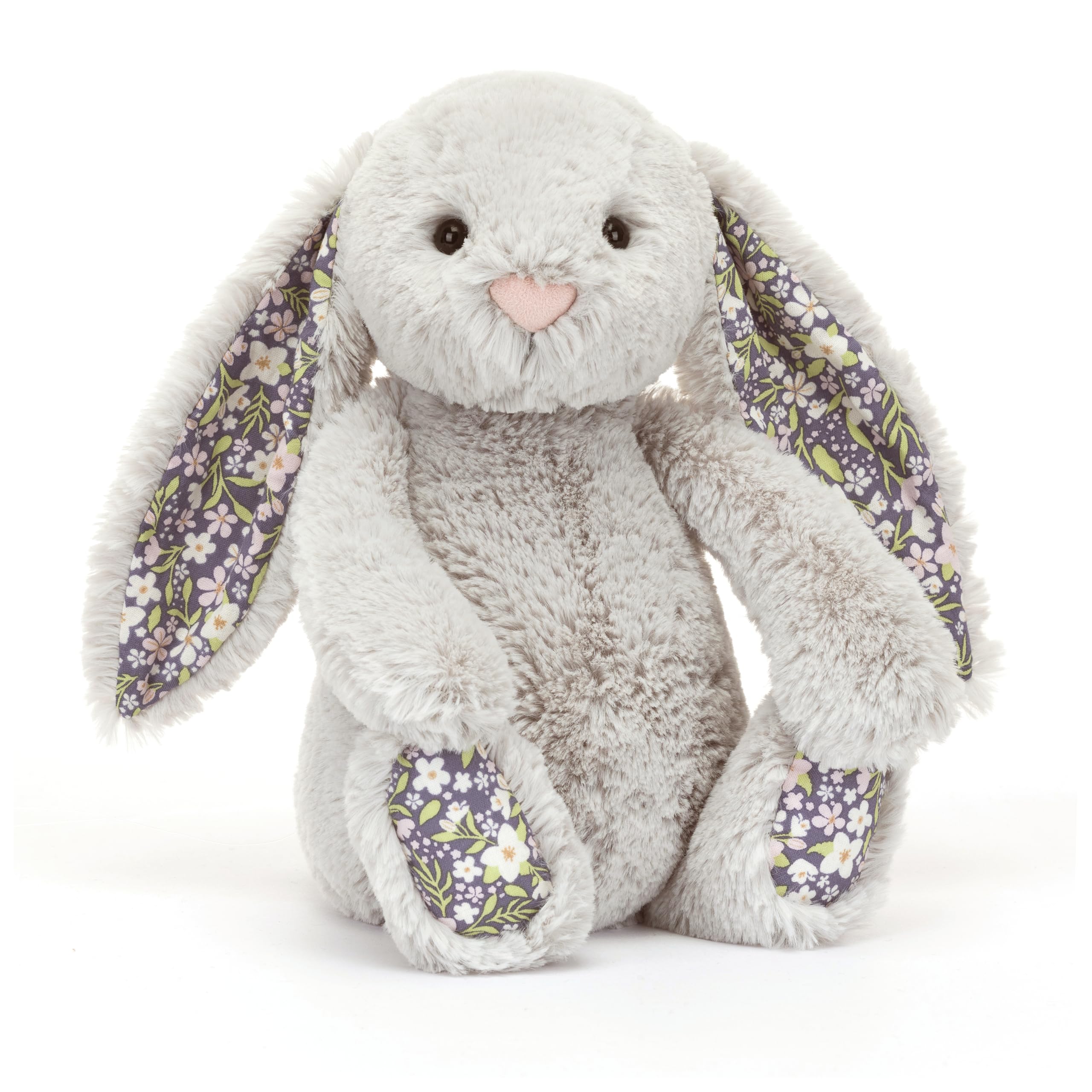 Jellycat Blossom Silver Bunny Bloom Stuffed Animal, Medium