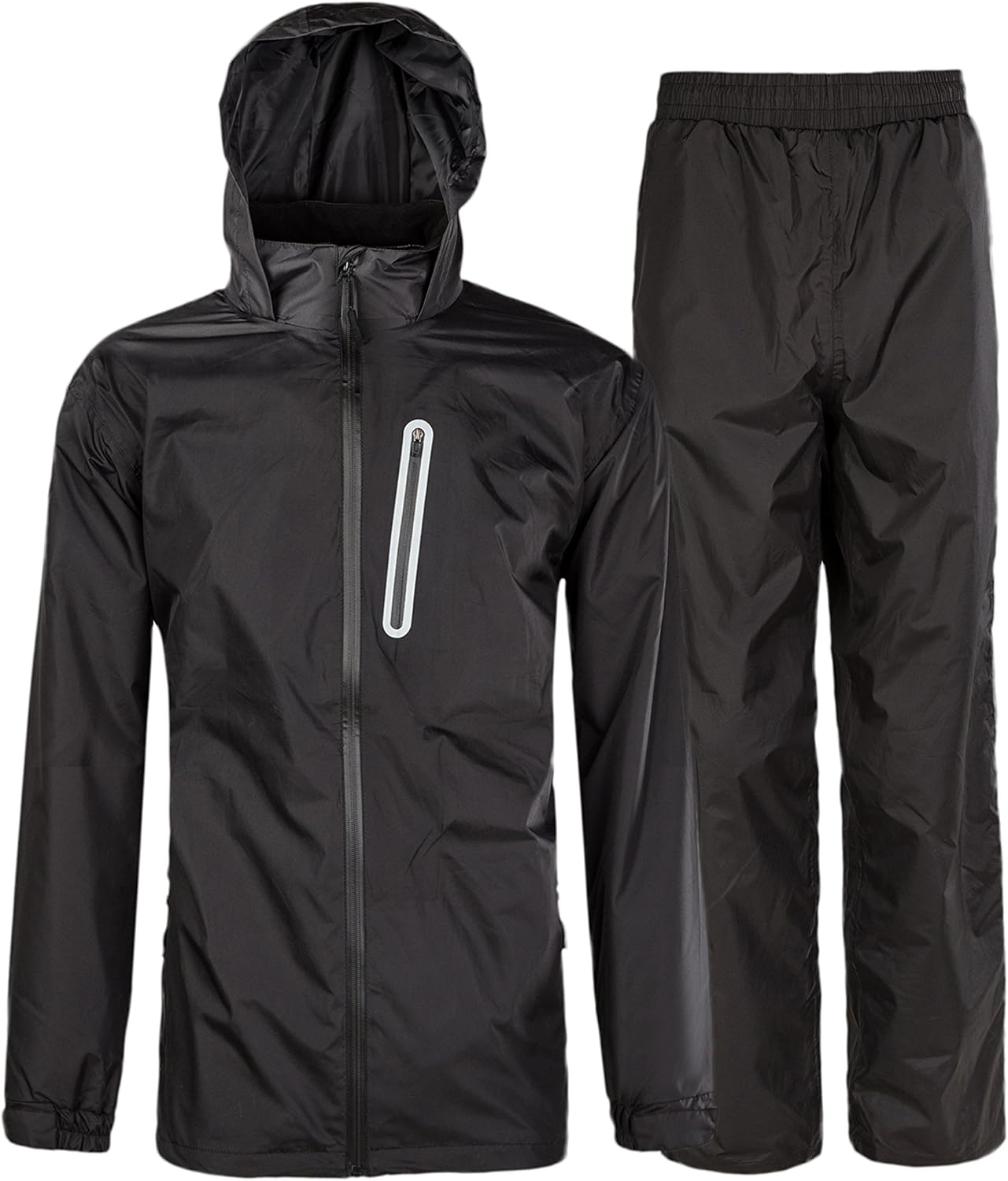 SWISSWELL Men's Rain Suit Hooded Raincoat Waterproof Jacket/Trouser
