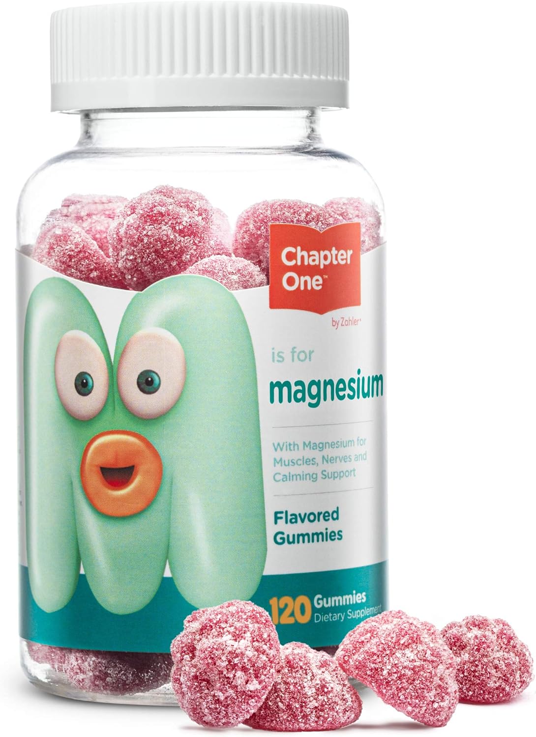Chapter One Magnesium Gummies, Great Tasting Magnesium for Kids, Calm Kids Magnesium, Magnesium Gummies for Women and Men, Certified Kosher, (60 Flavored Gummies): Health & Personal Care