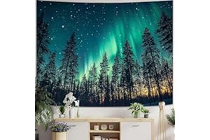 Lunerfex Forest Tapestry Natural Wall Tapestry, Arctic Landscape Tapestry for Bedroom Ceiling Tapestries Wall Hanging for Bedroom Living Room Wall Decor Forest-2 44"x60"