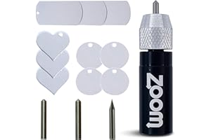Silhouette Cameo 4 Cameo 5 Engraving, Embossing, & Etching Tool; 3 in 1 Silhouette Etching Starter Kit for use in Cameo 4 & 5 Silhouette Machine, Cameo 4 Pro, or Cameo 4 Plus by Zoom Precision