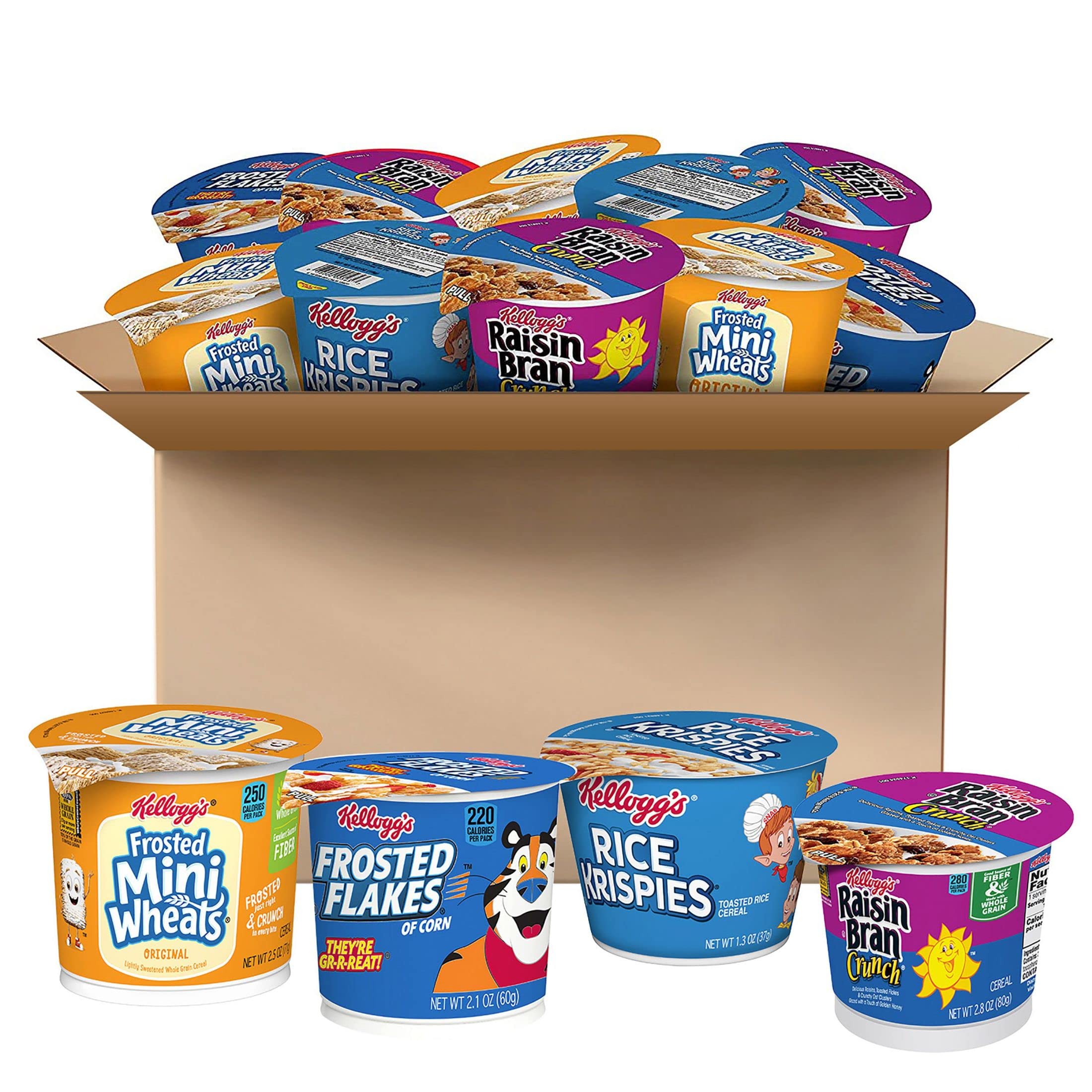 Kellogg's Cold Breakfast Cereal Cups, Bulk Pantry