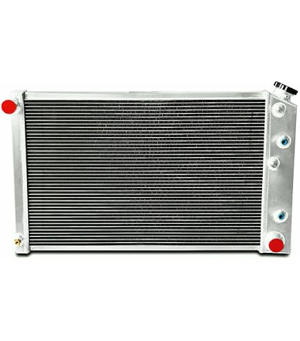 3-Row Aluminum Crossflow Radiator For 1968-1977 Chevelle, El Camino, GTO - 28" Core, Polished Finish