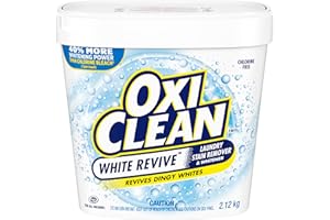 OxiClean White Revive Enzyme Laundry Stain Remover Powder, Effective on Grease, Blood, Wine Stains and More - Colour Safe, Ch