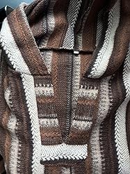 chigemianbaoba Mexican Baja Hoodie Knit Hippie Drug