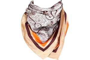 EIysee 27.5 Inches Satin Head Scarf -Hair Scarf Silk Head Scarf Silk Bandana Silk Hair Wrap Neck Scarf for Women Men