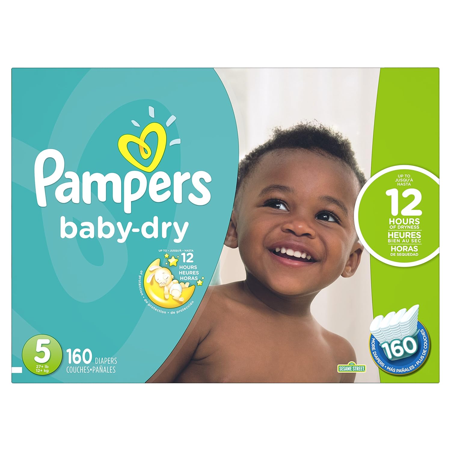 Baby ONE MONTH SUPPLY Pampers BabyDry Disposable Diapers Size 6 144