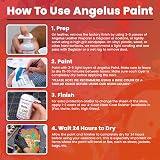 Angelus Leather Paint 1 oz Gold - Flexible, Non-Toxic, Customizable view 9