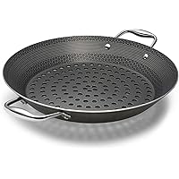 HexClad Hybrid Nonstick BBQ Grill Pan, Dishwasher-Friendly, BBQ and Oven-Safe Up to 900°F