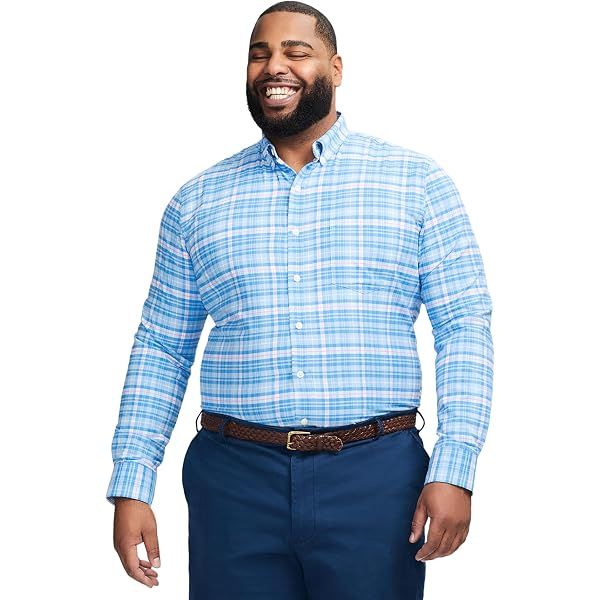 Kenneth Cole Men's Stretch Performance Dress Shirt | Button-Up Office Shirt With Comfort Stretch Fabric