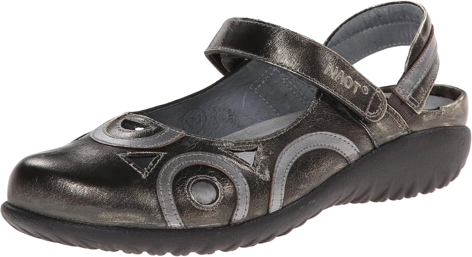 Naot Women's Rongo Wide Flat, Metal, 37 EU/6 M US Amazon.co.uk Shoes