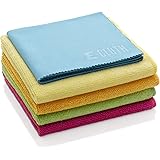 E-Cloth Microfiber Cloth Starter Pack, Reusable Microfiber Cleaning Cloths, 300 Wash Guarantee, Assorted Colors, 5 Cloth Set