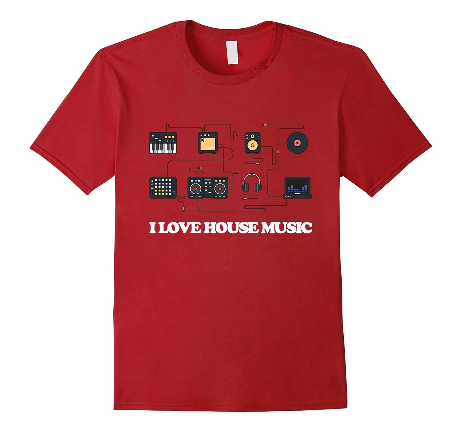 I Love House Music TShirt Electronic Music ApparelArt Artvinatee