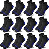 Bemeol Boy socks 12 Pairs kids Ankle Athletic Socks Low Cut Socks for Little Big Kids