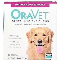 oravet dental hygiene chews for large dogs