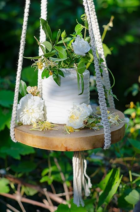 Amazon Com Priene Home Macrame Plant Hangers Shelf Planters