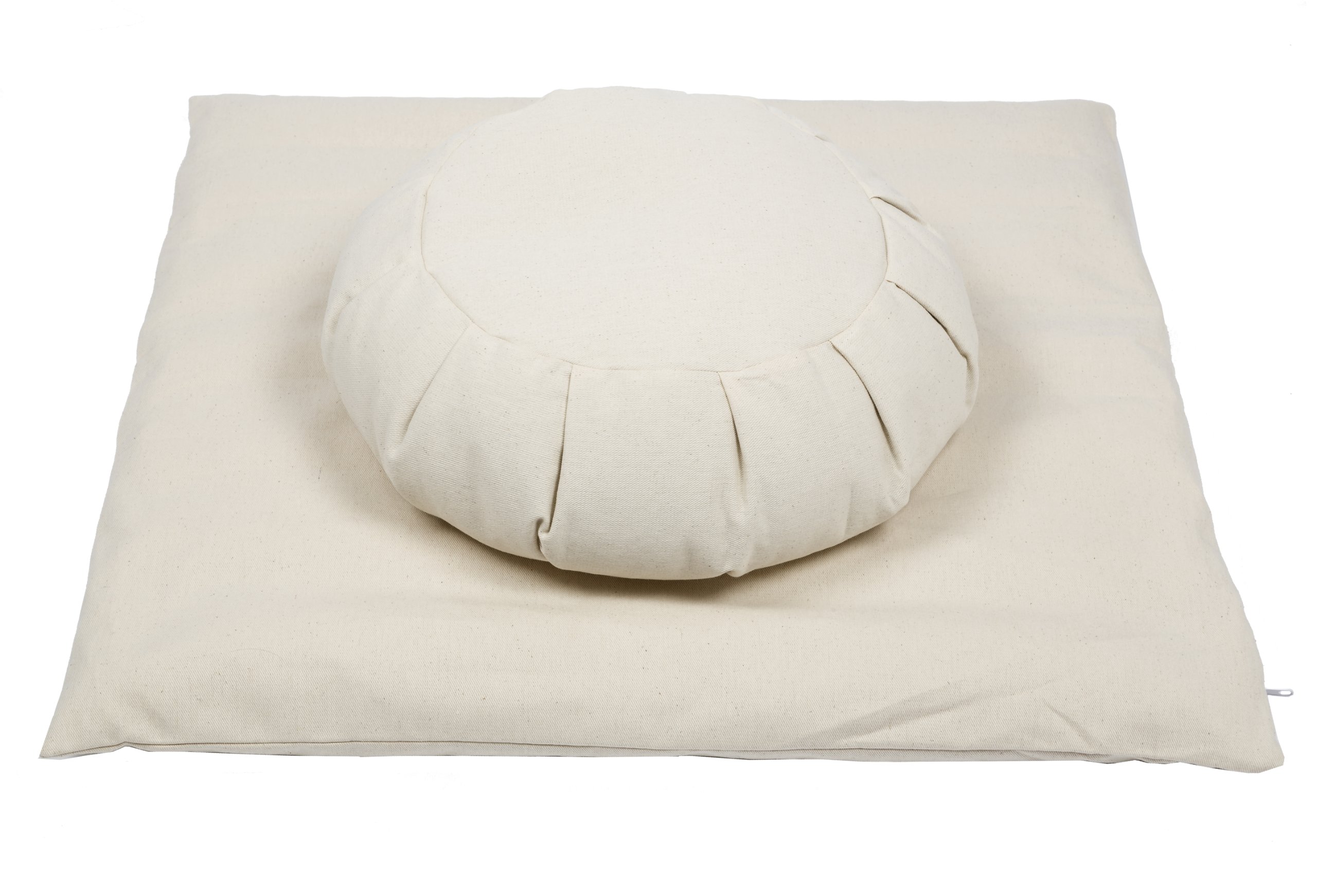 Handelsturm Buckwheat Meditation Set Zafu Pillow + Zabuton Mat, cotton