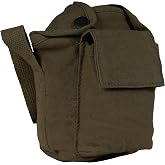 Rothco Vintage Canvas Canteen Cover Bag w/Shoulder Strap, Heavy Duty Water Bottle Holder for Hiking, Camping, Travel