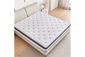 CAOPU Full Size Mattress, 12 inch Hybrid Mattress in a Box, Full Mattress Medium Firm, Pressure Relief & Motion Isolation, Gel Memory Foam Mattress Pocket Springs, CertiPUR US Certified, 365 Nights Trial