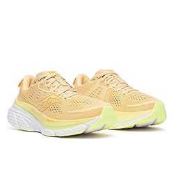 Saucony Women's Guide 18 Sneaker, Peach/Sunny, 7