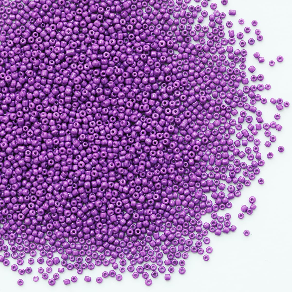 Bulk 2mm Purple Seed Beads for Jewelry Making 110 Grams About 9800pcs,12/0 Glass Craft Beads for Making Earrings, Bracelets, Pendants, Waist Jewelry, DIY Handmade(Purple) โ image 1
