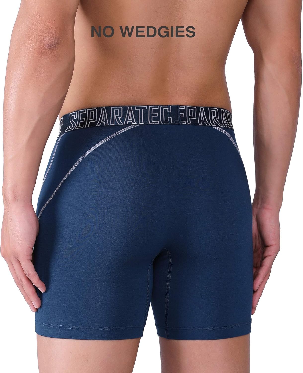 Separatec Heren Boxerslips Glad Bamboe Rayon Met Aparte Zakken Ondergoed 3 Pack Boxershorts Stijlvolle Meerkleurige Trunks Amazon Nl