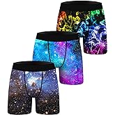 ANGEL CITIZ 1 or 3 Pack Men's Novelty Boxer Briefs Funny Boxer Shorts Hilarious Gag Gifts Christmas Underwear for Men No Fly