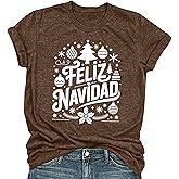 Vintage Christmas Shirt – Merry Christmas Tree, Gingerbread, Snowflake, Feliz Navidad Retro Holiday Tee