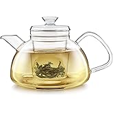Teabloom Innovative Filtered Borosilicate Glass Teapot With Microdot Whole Leaf Tea Glass Infuser, 40 ounces – A Pure & Immersive Tea Experience – Tea Purist's Choice