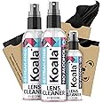 Koala Eyeglass Lens Cleaner Spray Kit | American Made | 18 Ounces + 3 Koala Cloths | Streak and Alcohol Free | Carefully Engi
