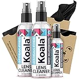 Koala Eyeglass Lens Cleaner Spray Kit | American Made | 18 Ounces + 3 Koala Cloths | Streak and Alcohol Free | Carefully Engi
