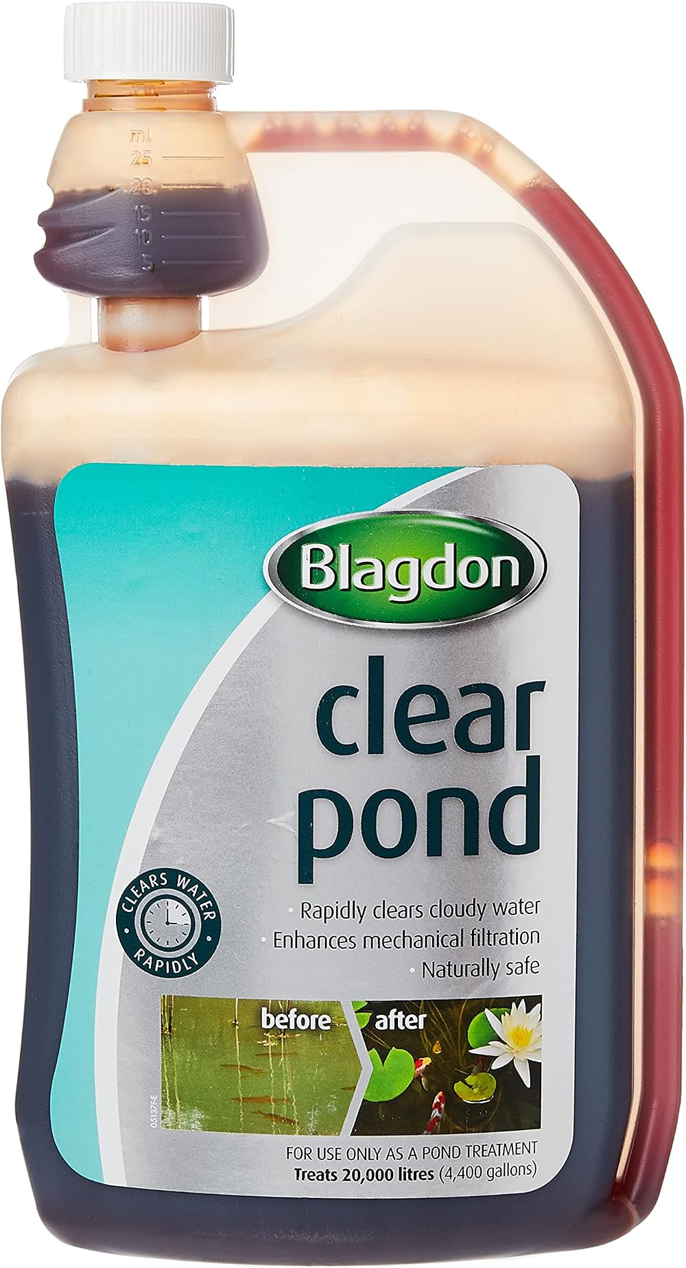 Blagdon Clear Pond Water Treatment 1 Litre Clears Green Brown Water