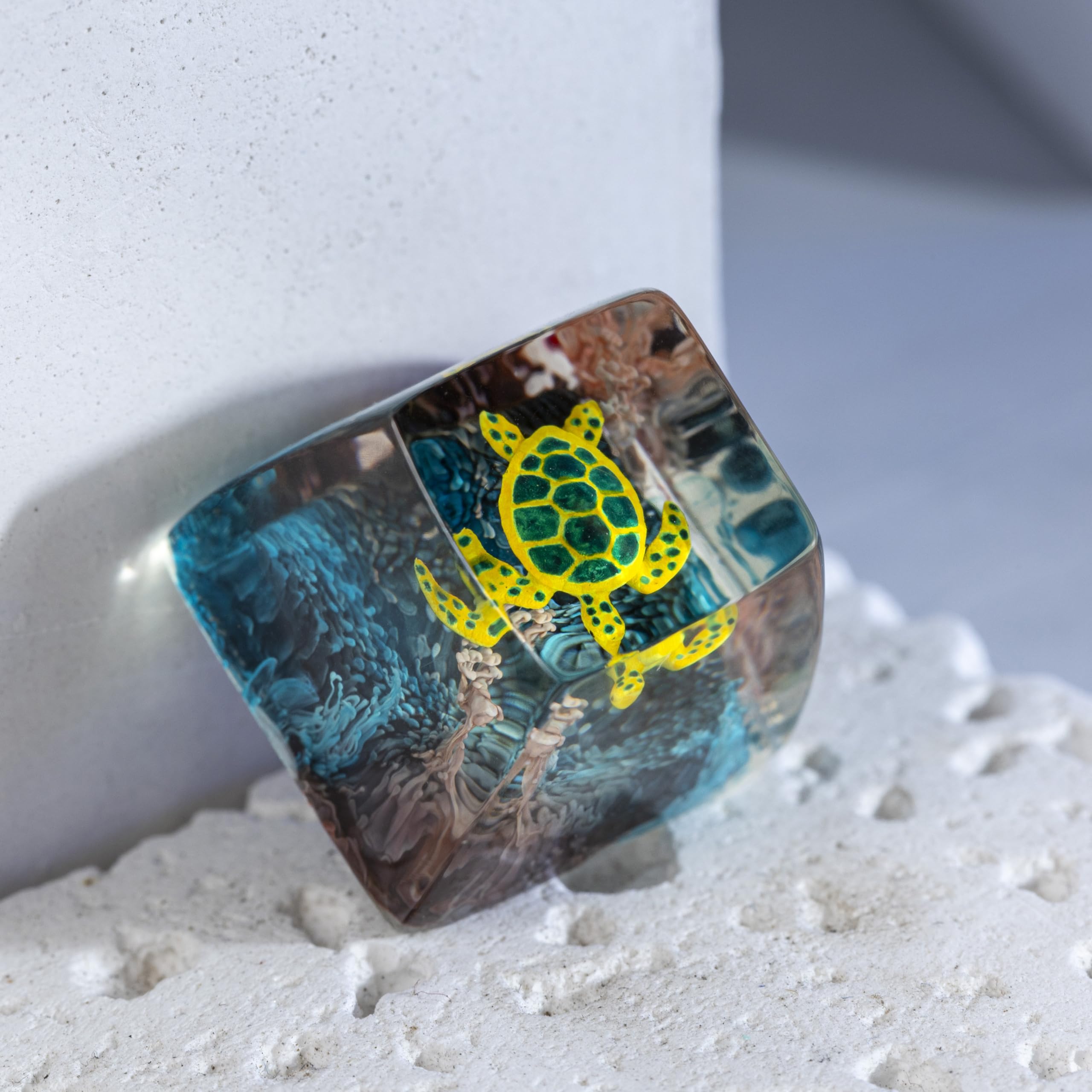 Turtle Keycap Mua DATKEY Turtle Ocean Artisan Keycap Custom Turtle Sea Handmade Resin ...