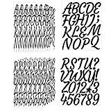 Llewyn 336 Pieces 16 Sheets Letter Stickers,Self