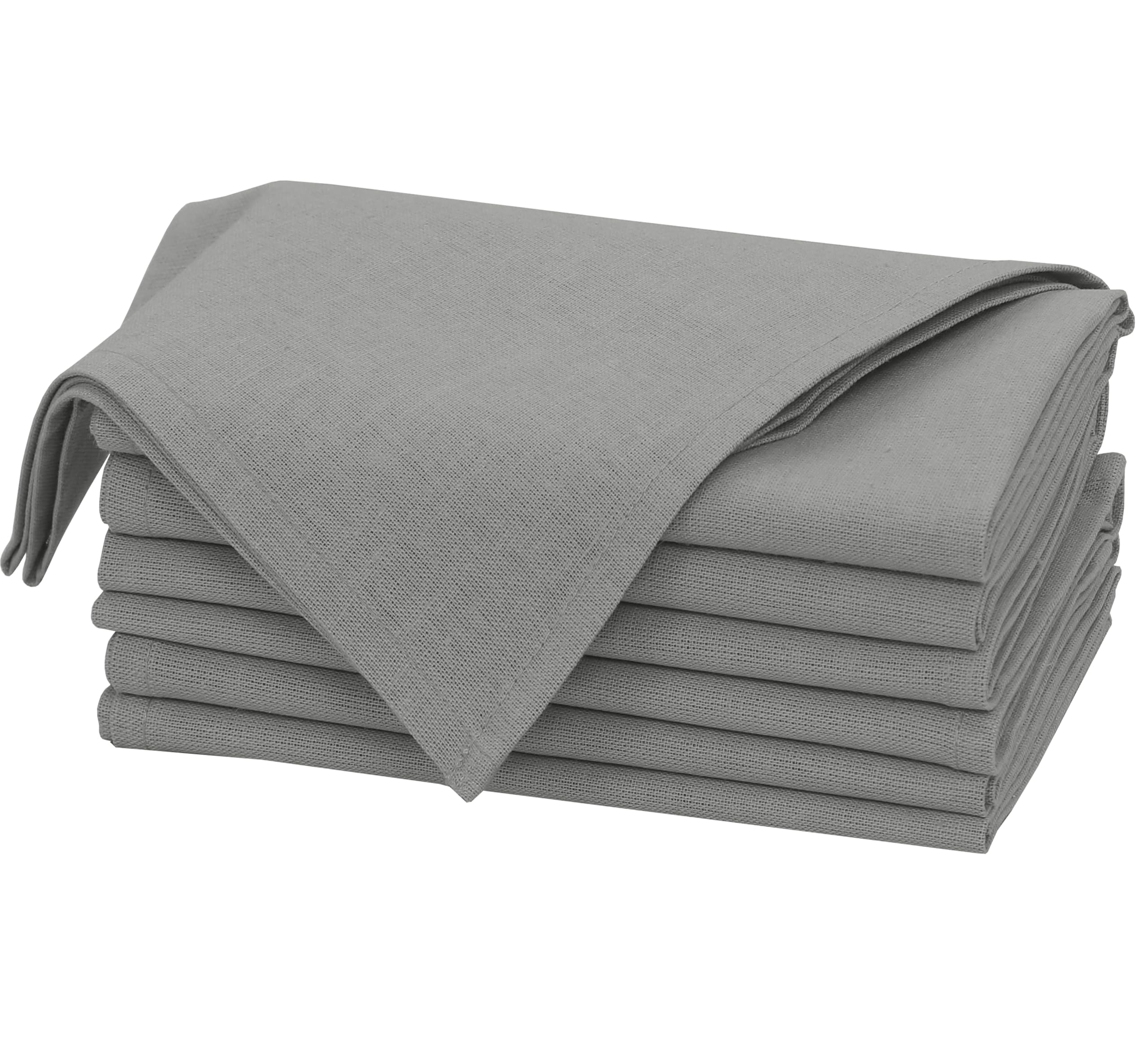 Ruvanti Linen Napkins Set of 6, 18x18 Cloth