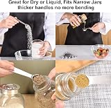 MECHEER Measuring Spoons Set 6 Stainless Steel Engraved Teaspoons Tablepoons view 4