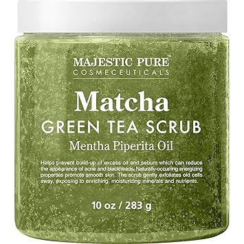 Download Amazon Com Matcha Green Tea Body Scrub For All Natural Skin Care Exfoliating Multi Purpose Body And Facial Scrub Moisturizes And Nourishes Face And Skin 10 Oz Great Gift For Her Beauty PSD Mockup Templates
