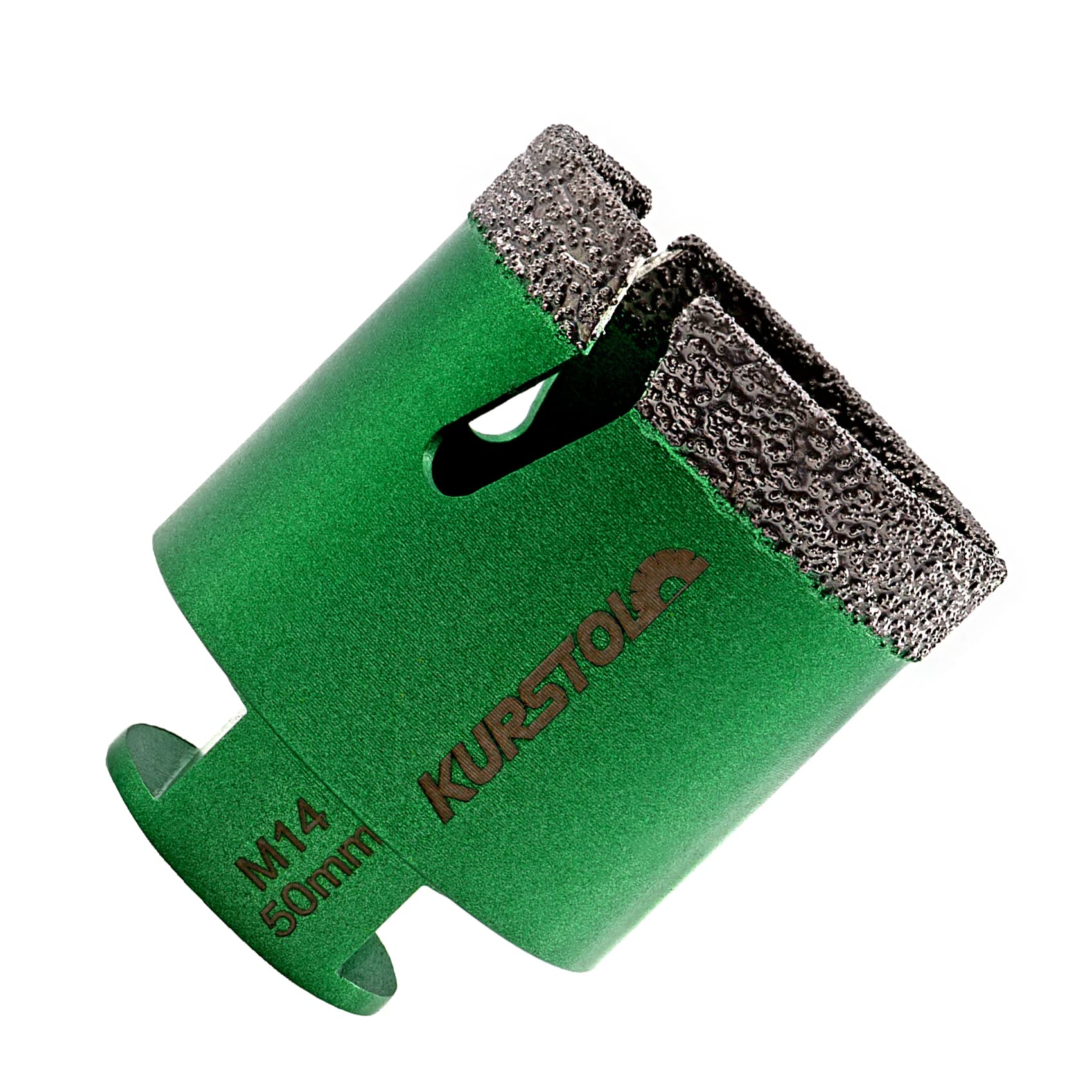 KURSTOL Diamond Core Drill Bits - 50mm with M14 thread Tile Hole Saws for Dry Drilling Porcelain Ceramic Tile Granite Marble Stone Vacuum Brazed Diamond Drill Bit