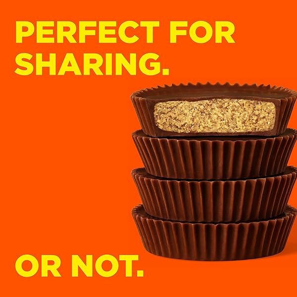 REESE’S MILK CHOCOLATE SNACK SIZE PEANUT BUTTER CUPS, CANDY BAG, HALLOWEEN CANDY, 33 OZ (60 PIECES)
