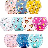 Cogindss Xmrlvn Baby Potty Training Underwear, Cotton Toddler Training Pants for Boys and Girls 3-4 T, 10 Pack, M, Yellow