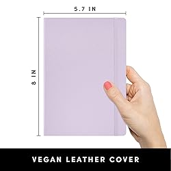 PAPERAGE Lined Journal Notebook, (Lavender), 160