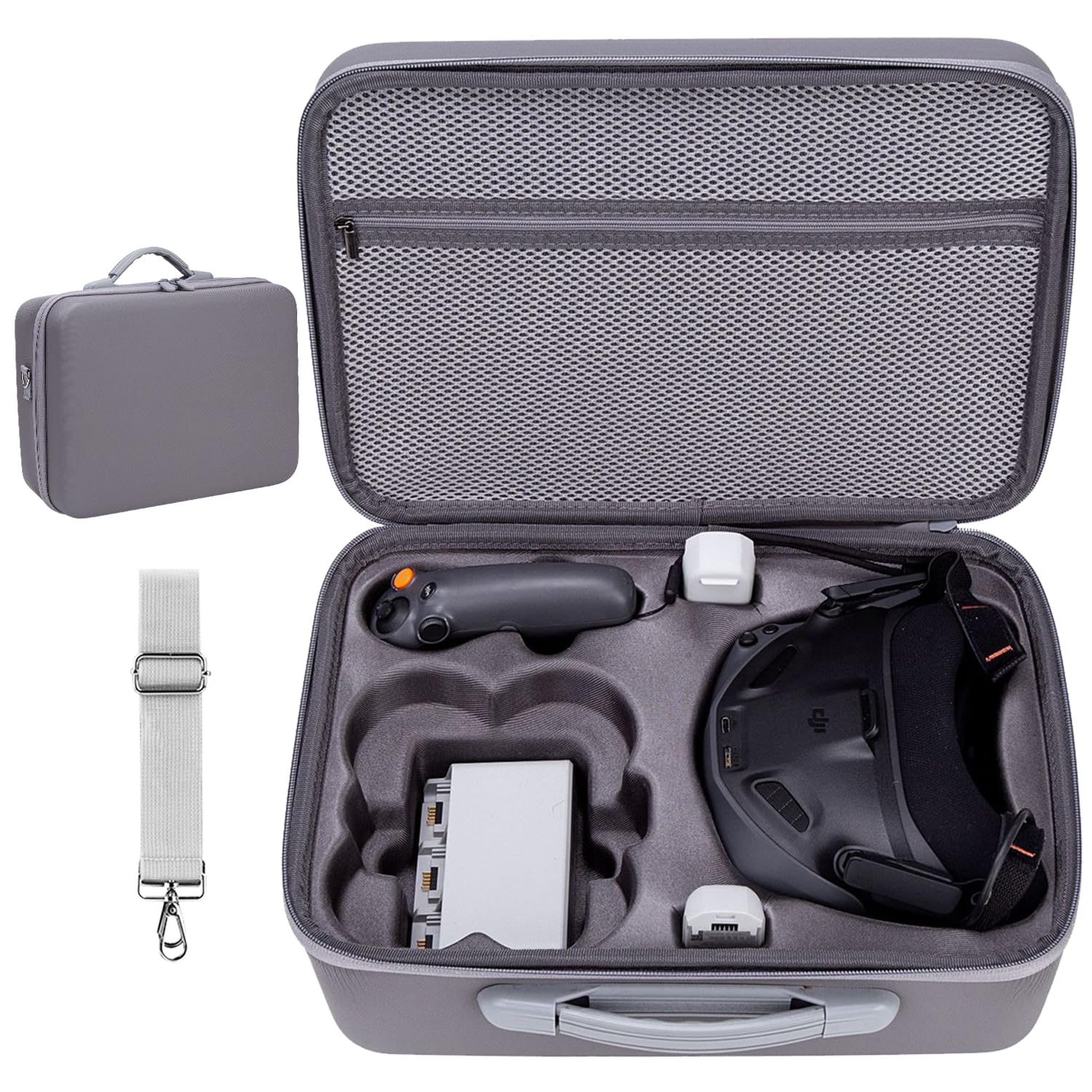 Photo 1 of FRONET Hard Carrying Case for DJI Neo Motion Fly More Combo Drone Accessories, Waterproof Portable Travel Shoulder Storage Bag for Neo Goggles N3/3, RC Motion 3 Controller, Battery Charger Hub