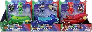 PJMASKS 3 Vehicles Cat Car, Owl Glider and Gekko Mobile