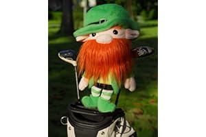 Big Teeth Funny Plush Driver Headcover Animal, Groundhog Gopher Penguin Driver Head Cover for 460cc Club, Sloth Leprechaun Crocodile Golf Head Covers for Woods and Driver Protector