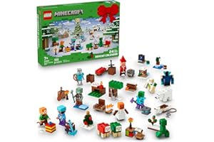 LEGO Minecraft Advent Calendar 2025 Building Toy - Kids Holiday Countdown Set for Boys & Girls, Ages 7+ - 24 Buildable Surpri