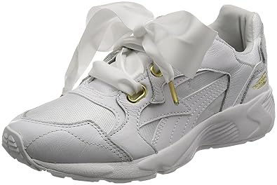 puma bow trainers white