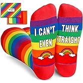 HAPPYPOP Knee High Socks - LGBTQ+ Pride Gifts Gingerdead Socks Holiday Gifts for Women Men