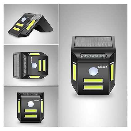 Hardoll Super Bright Solar LED Lamp (Black)